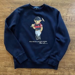 Navy Polo Bear by Polo Ralph Lauren Crewneck Sweater XL18-20